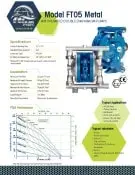 Bomba diafragma FTI AIR FT05P datos tecnicos