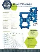 Bomba diafragma FTI AIR FT20A datos tecnicos