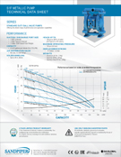 Bomba diafragma Sandpiper S05 metalica datos tecnicos