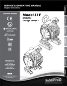 Bomba diafragma Sandpiper S05 metalica manual de servicio