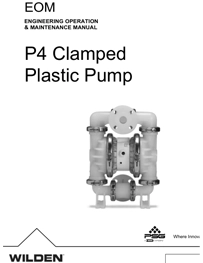 Bomba diafragma WILDEN P4 manual de servicio