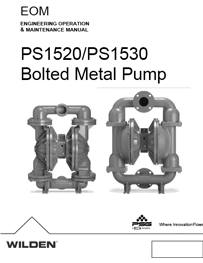 Bomba diafragma WILDEN PS1520 manual de servicio