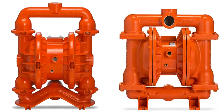 Bomba de diafragma marca WILDEN de 1 ½”/ 38 mm Metalica